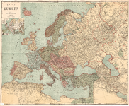 A20-A27 Kaart van Europa , ca. 1918